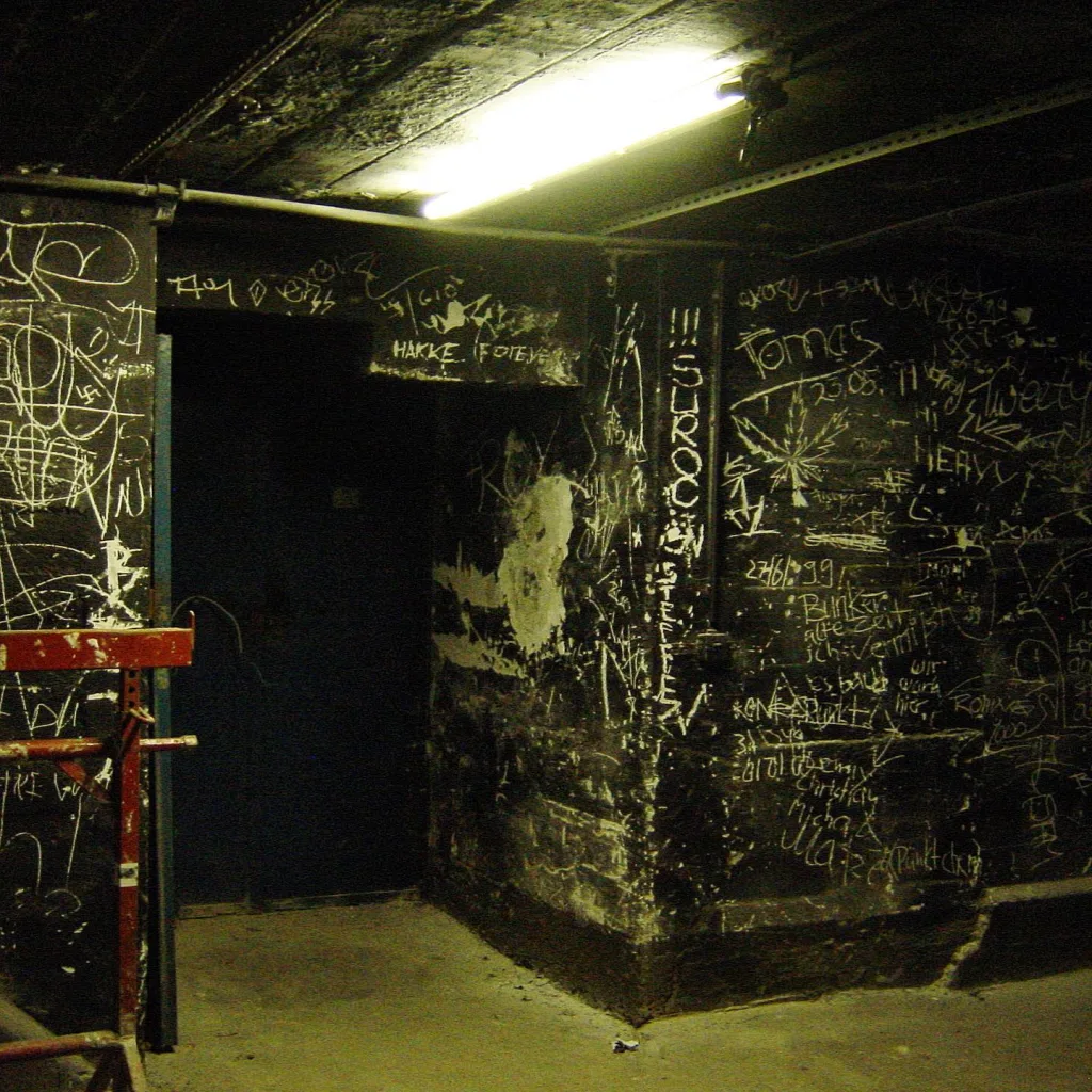 Hard techno rave bunker