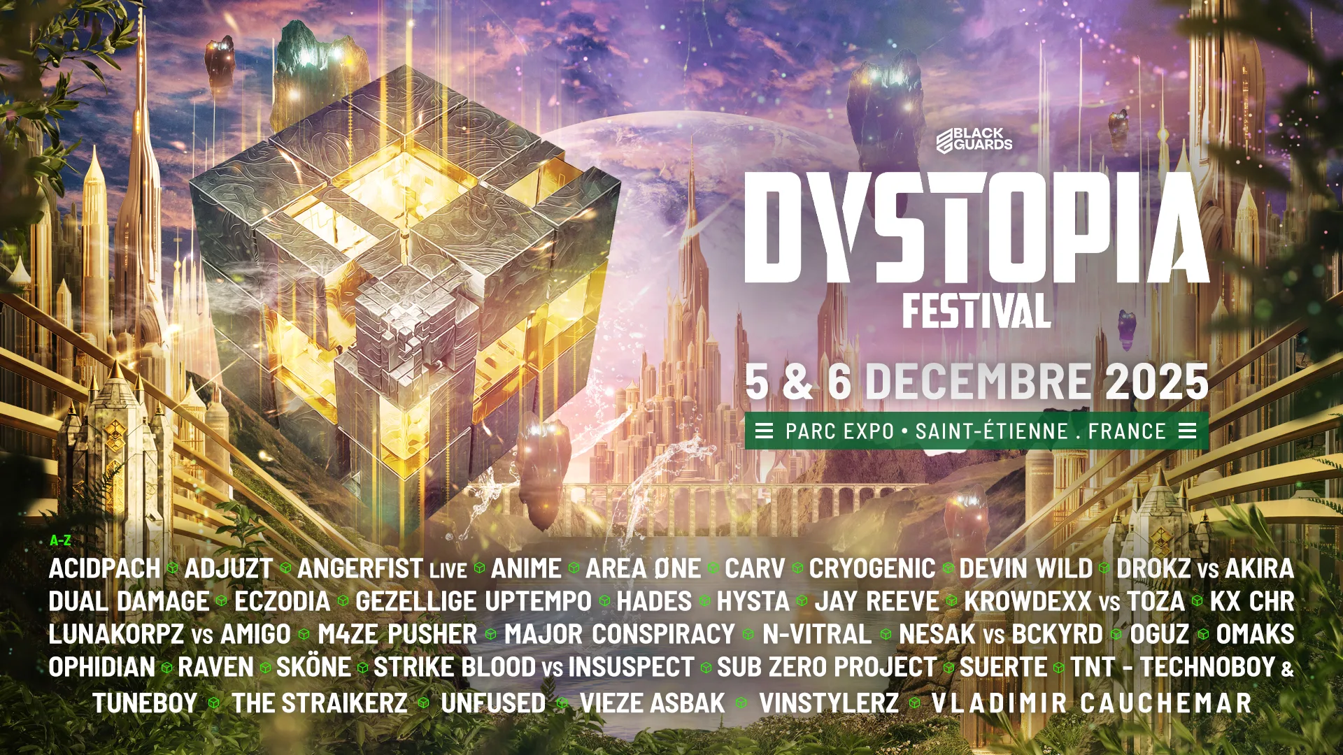 Europe’s Best Hard Techno Festivals in 2025 - 2026 44 Dystopia Saint ettienne festival december 2025