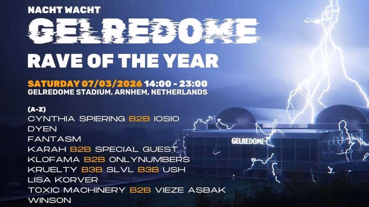 Europe’s Best Hard Techno Festivals in 2025 - 2026 67 Nacht Wacht gelredome