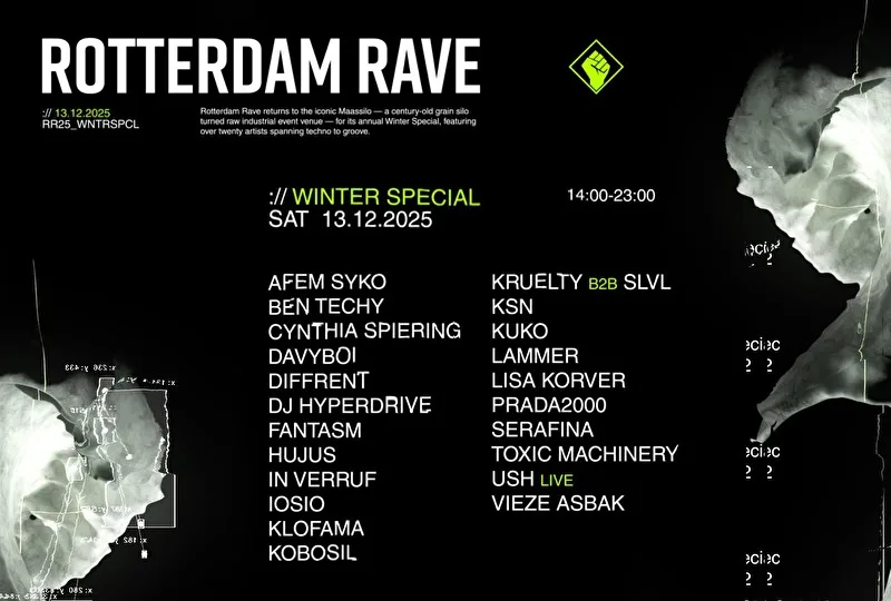 Europe’s Best Hard Techno Festivals in 2025 - 2026 47 Rotterdam Rave winter 2025 festival.