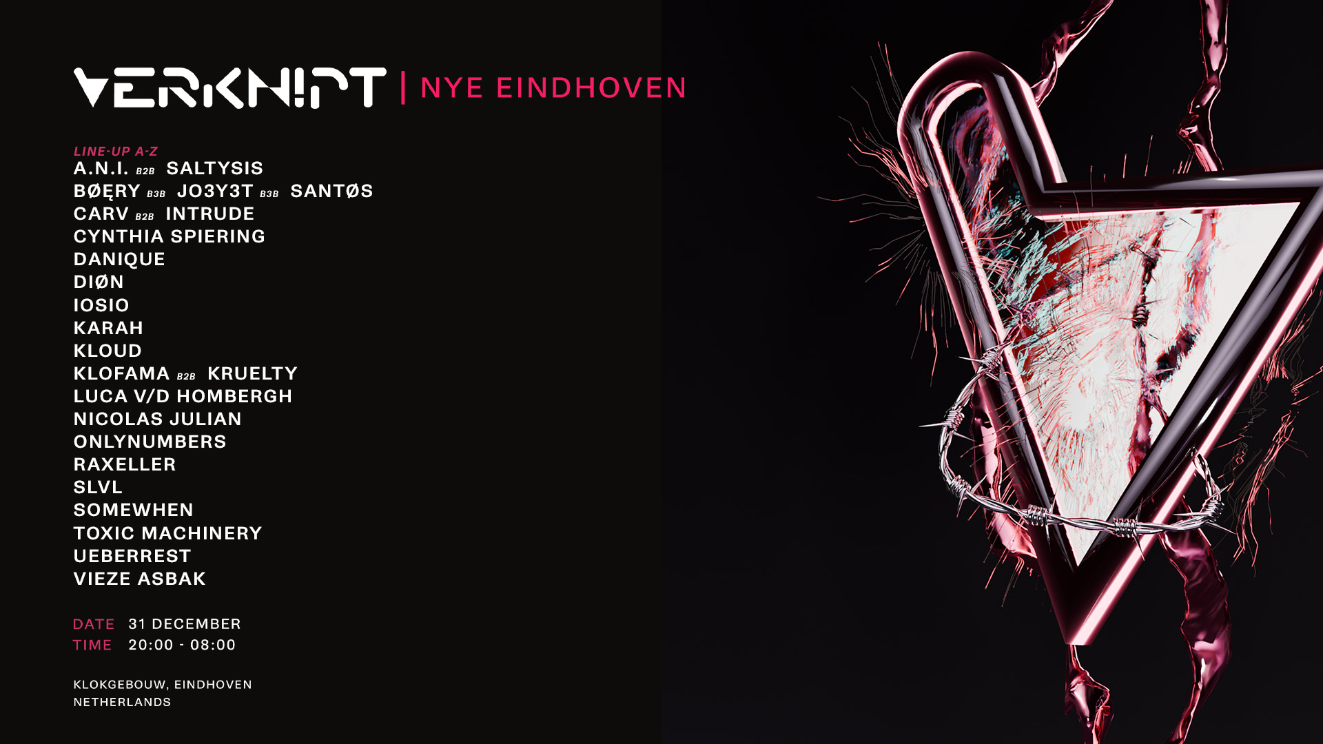Europe’s Best Hard Techno Festivals in 2025 - 2026 52 Verknipt NYE Eindhoven festival 2025
