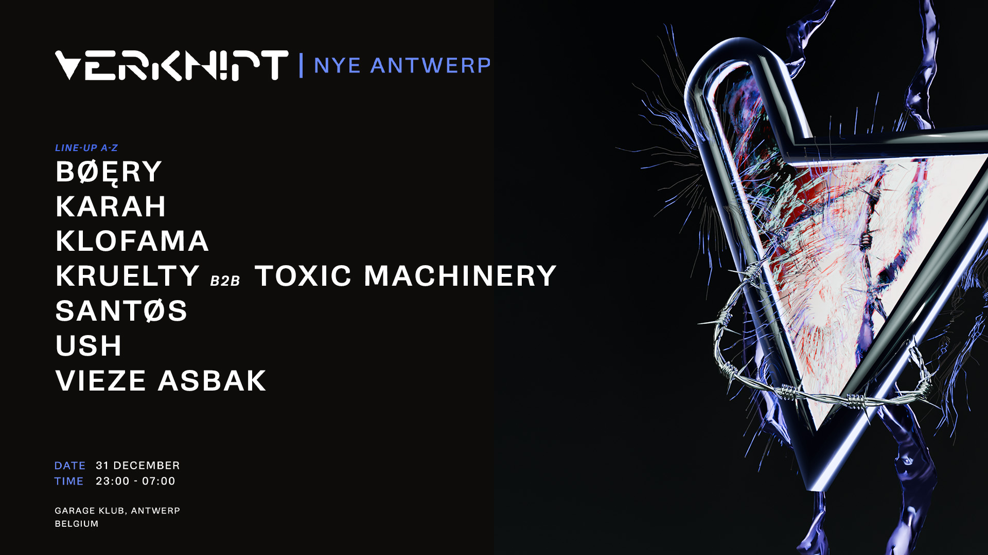 Europe’s Best Hard Techno Festivals in 2025 - 2026 53 Verknipt december Antwerp festival 2025
