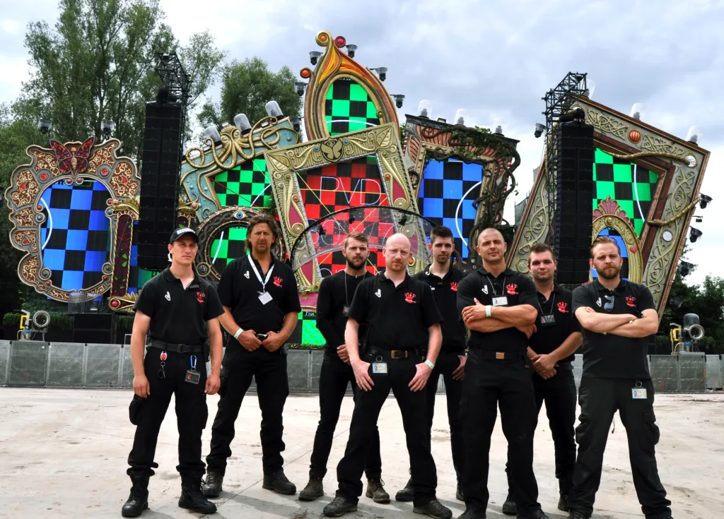 One of the security teams at tomorrowland