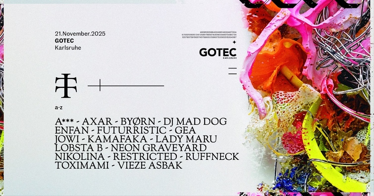 Europe’s Best Hard Techno Festivals in 2025 - 2026 4 Teletech GOTEC november 21 2025 Karlsruhe Germany Hard Techno Festival Flyer.