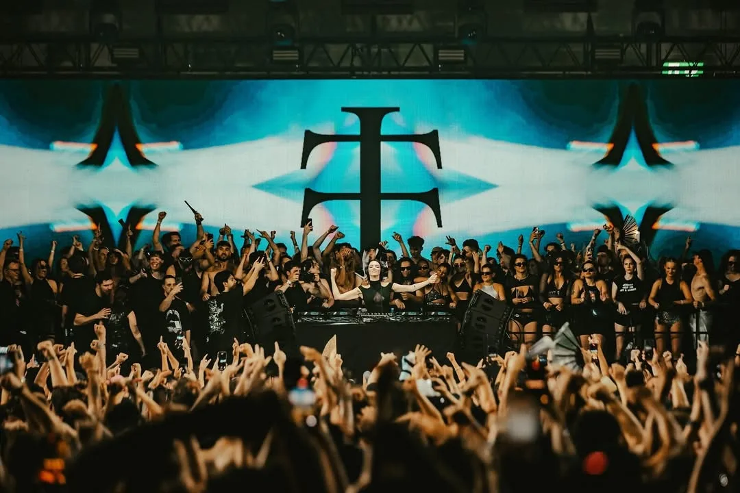 Teletech festival stage with Sarah Landry